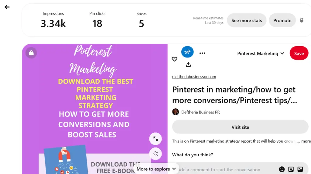 Lead magnet screenshot for Pinterest marketing.